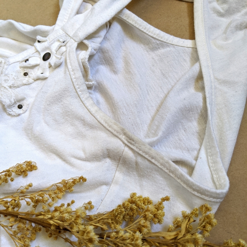 Cute White Spring Racerback Tank Top - Picture 6 of 7